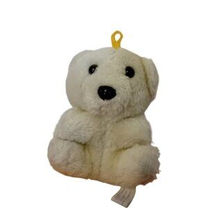 70s-80s Vintage Dan Brechner Classic Mini Teddy Bear W/ HangTie Cream Color Kids